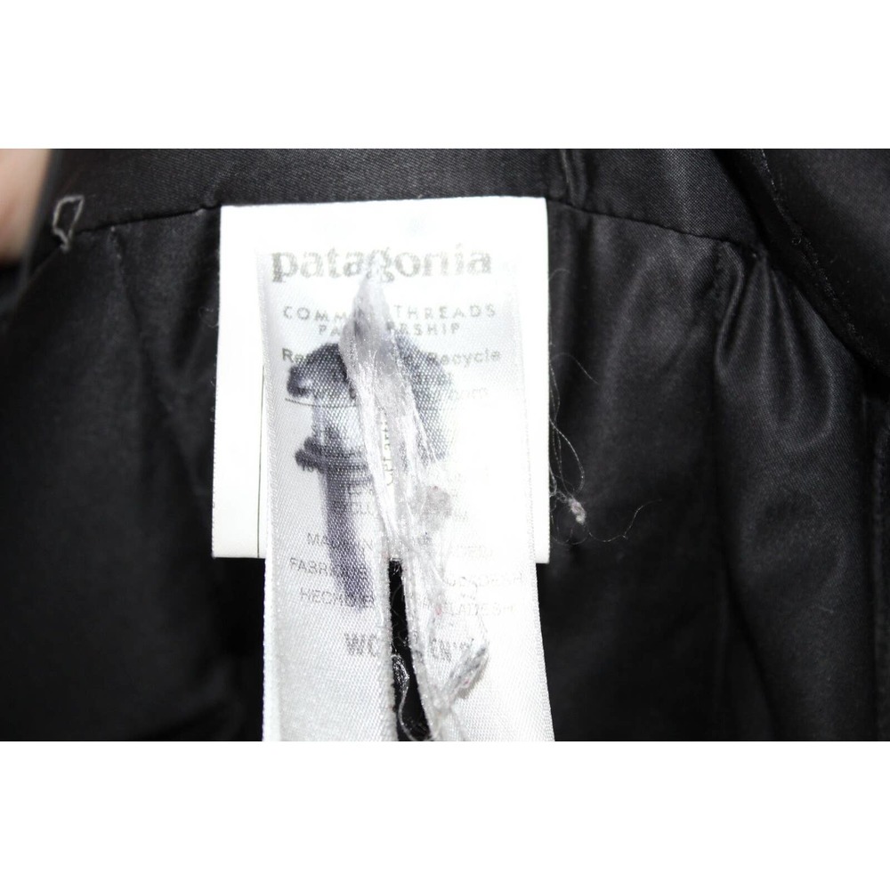 Patagonia Downtown Jacket Hooded Puffer Black Down Coat Womens Size Large H14287 - Picture 6 of 15